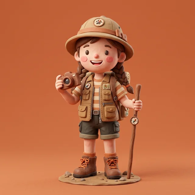 Child explorer character